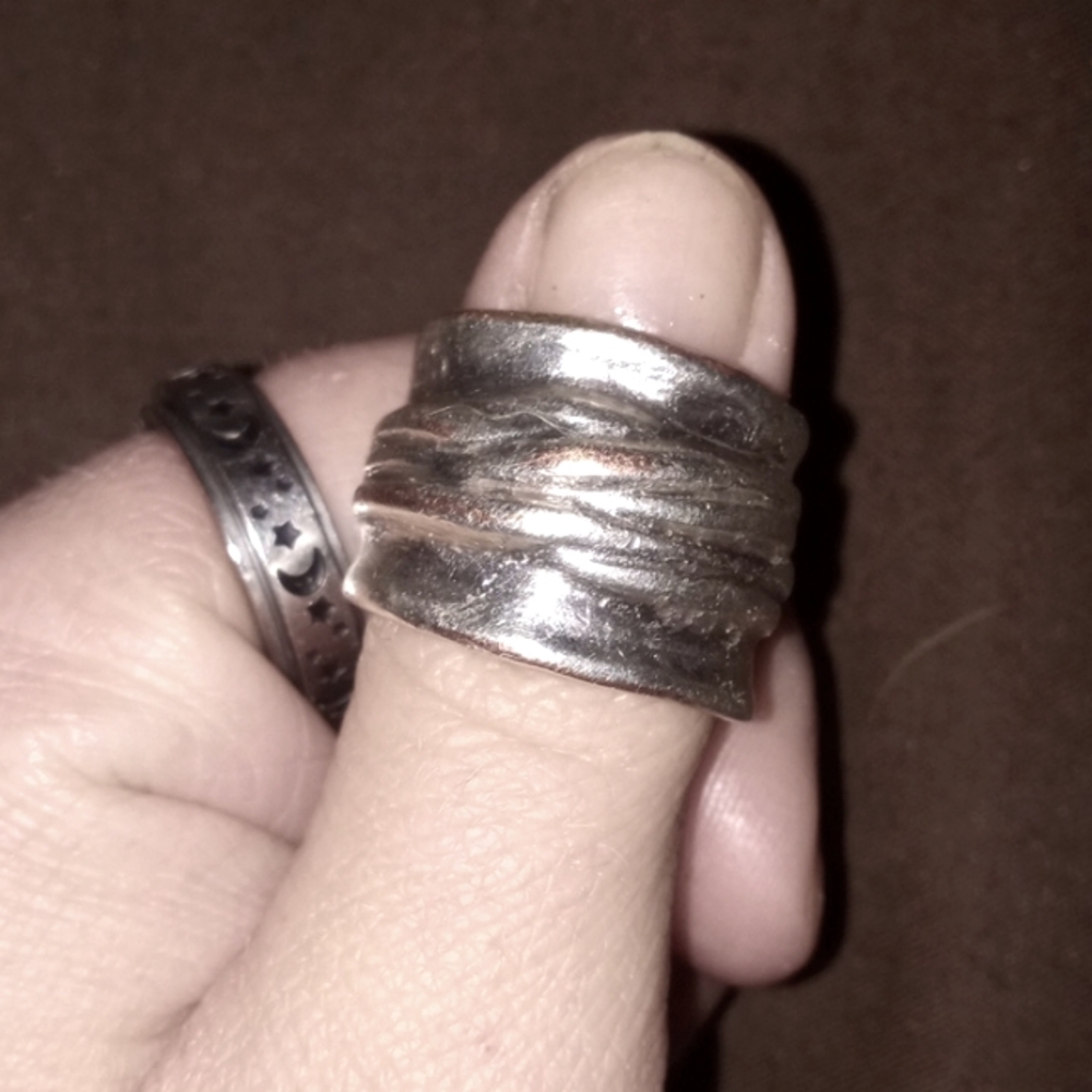 Uno 50 silver ring